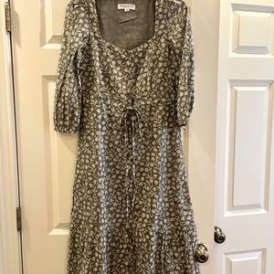 Emerson fry India coll XS NWOT midi/long dress, light/light lining